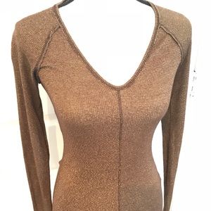 NWOT Michael Stars Brown Top